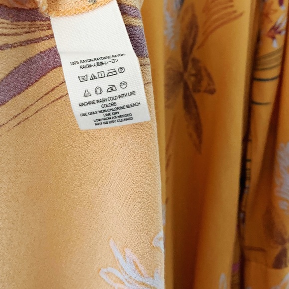 Free People Orange Cold Shoulder Mini Dress Tunic - Picture 7 of 8